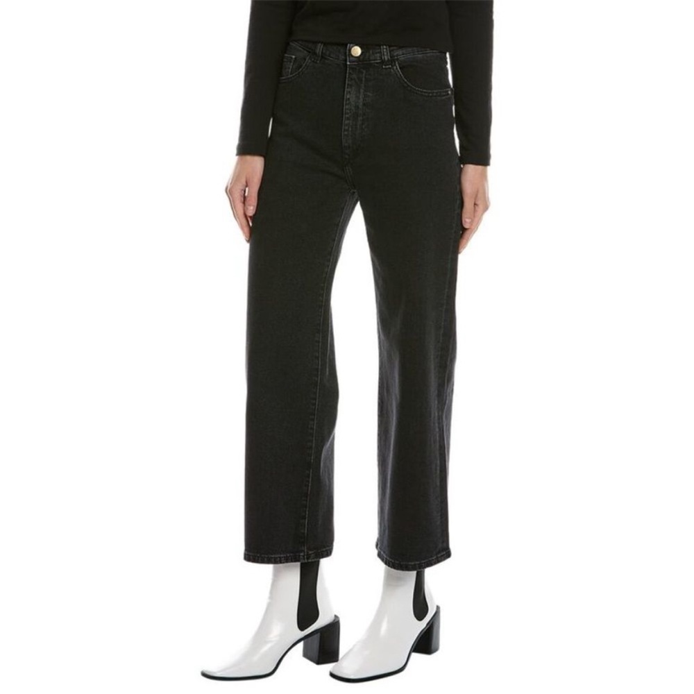 DL1961 Hepburn Wide Leg High Rise Vintage Jeans in Nightshade